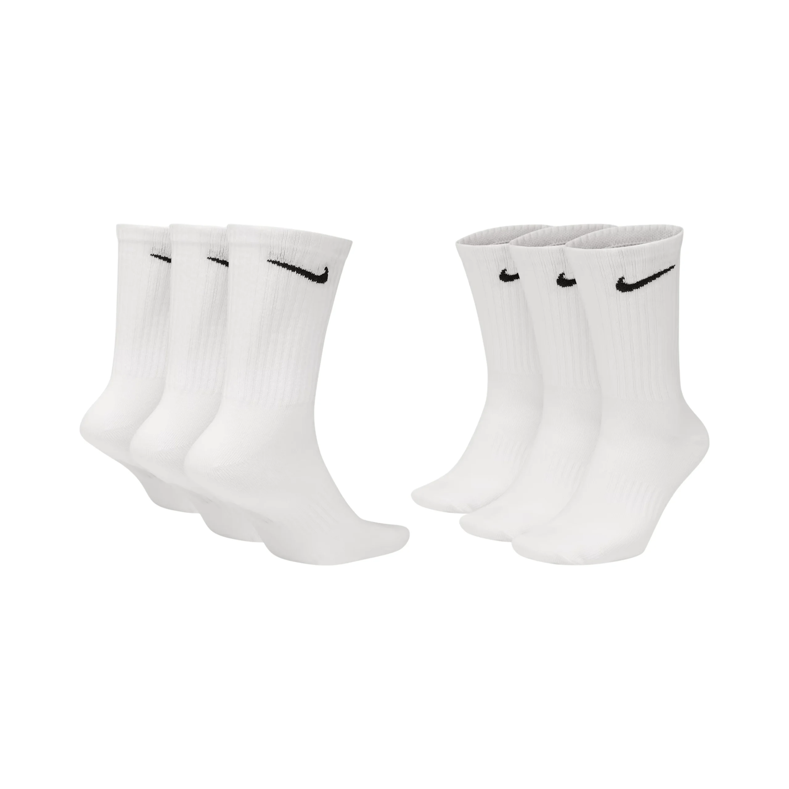Nike-Everyday-Lightweight-Training-Crew-Socks-White-Size-XL-3-Pairs Nike Everyday Lightweight Training Crew Socks White (Size XL) 3 Pairs - Image 1